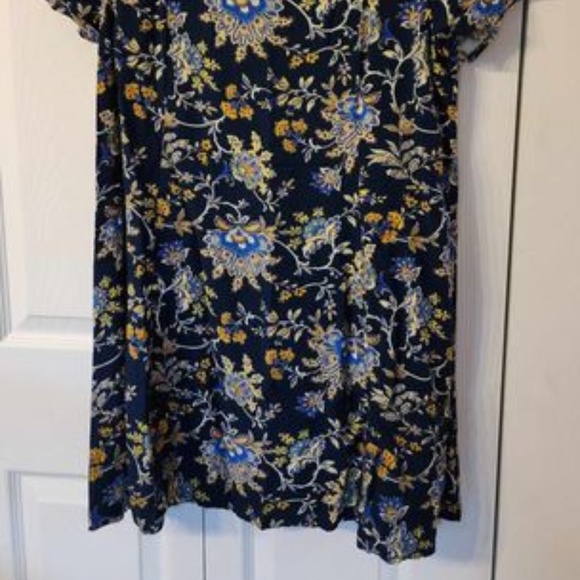 George Navy Blue M overflowing summer dress - Picture 2 of 2